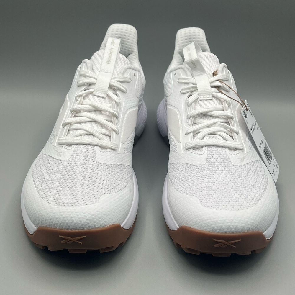 Reebok Nano Golf Spikeless White Tan Outdoor Sport Golf Shoes - Men’s Size 10 - Picture 3 of 8